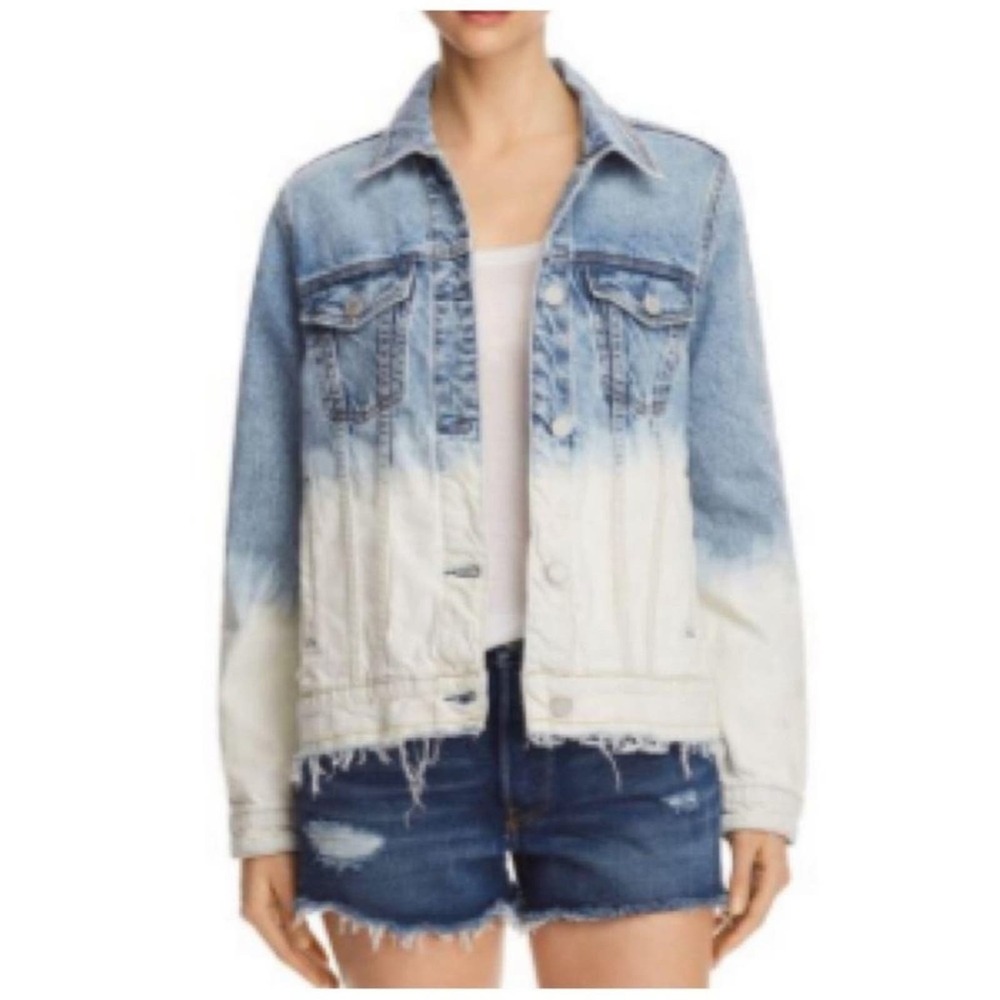 BLANKNYC Dip Dye Distressed Denim Jacket NWT in Size Small